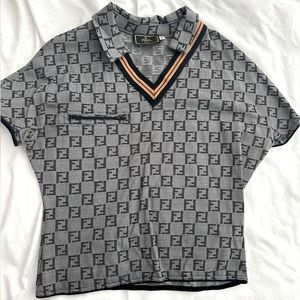 Vintage Fendi Fitted Polo Shirt
